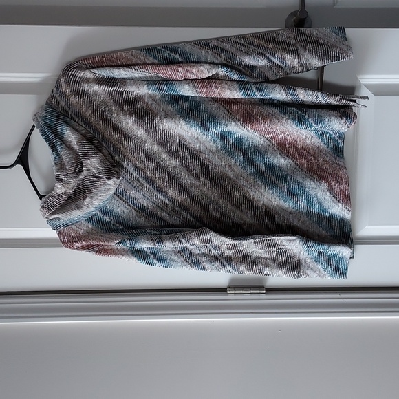 Christopher & Banks Hooded long sleeve multicolor sweater xl - Picture 9 of 11